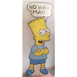 BART SIMPSON 5 1/2 FT TALL STORE DISPLAY