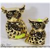Image 1 : LOT TWO GOLD TONE OWLS