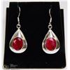 Image 1 : #2-NATURAL RUBY EARRINGS