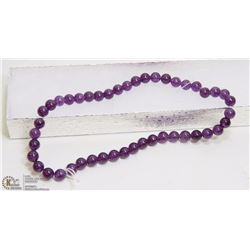#35-RUSSIAN AMETHYST LOOSE BEAD NECKLACE 15"