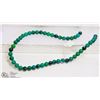 Image 1 : #34-GREEN AZURITE LOOSE BEAD NECKLACE 15"