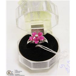 #15-RED RUBY RING