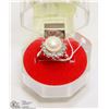Image 1 : #7-FRESH WATER PEARL & CZ RING