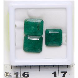 #28-NATURAL GREEN  EMERALD  GEMSTONES 29CT