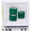 Image 1 : #28-NATURAL GREEN  EMERALD  GEMSTONES 29CT