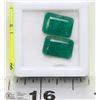 Image 1 : #29-NATURAL  GREEN EMERALD GEMSTONES 8.5CT