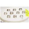 Image 1 : LOT OF 10 STAINLESS STEEL RINGS (SOME SPINNERS)