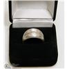 Image 1 : MENS 14K WHITE GOLD PLATED GEMSTONE RING