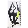 Image 1 : BLACK METAL DRAGON W/BUILT-IN STAND -