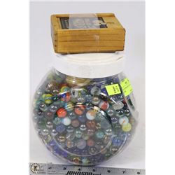 LARGE CONTAINER OF GLASS, CLAY, & MORE