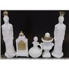 Image 1 : VINTAGE SET OF 5 AVON MILK GLASS