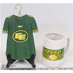 EDMONTON ESKIMO JERSEY SHIRT & STAND