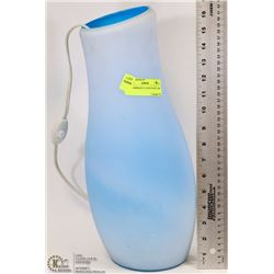 BLUE AMBIANCE HAND MADE LAMP W/