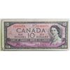 Image 1 : 1954 CANADIAN $10.00 BILL DEVILS FACE