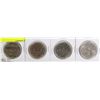 Image 1 : LOT OF FOUR CANADIAN DOLLAR COINS