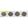 Image 1 : LOT OF FOUR CANADIAN DOLLAR COINS