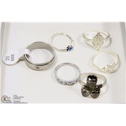 LOT 6  LADIES FASHION RINGS