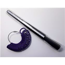 #8 - MANDREL STYLE RING SIZER WITH  FINGER
