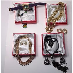 #21 - LOT OF 4 SUITES OF VINTAGE JEWELRY