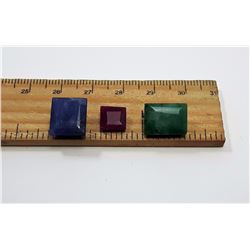 #13 - LOT OF 3 NATURAL GEMSTONES 5.36 CARATS