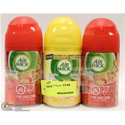 THREE 180G AIR WICK REFILLS