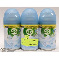 THREE 180G AIR WICK REFILLS