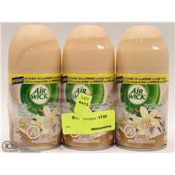 THREE 180G AIR WICK REFILLS
