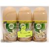 Image 1 : THREE 180G AIR WICK REFILLS