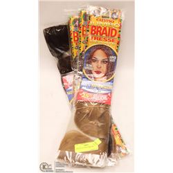 4 PKG OF CALYPSO JUMBO BRAIDS