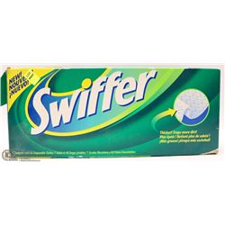 SWIFFER SWEEPER WITH 48 DISPOSABLE CLOTHS