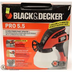 BLACK AND DECKER PRO 5.5 PAINT SPRAYER W/3 NOZZLES