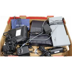 BIG FLAT OF ROUTERS/MODEMS/SWITCHES ETC