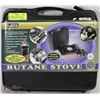 Image 1 : NEW WORLD FAMOUS BUTANE STOVE COMPLETE W/ STORAGE