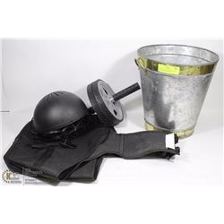 PAIL WITH EVENT LITE, SADDLE BAG LINERS AND MORE