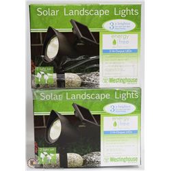 2 PACKS OF SOLAR LANDSCAPE LIGHTS
