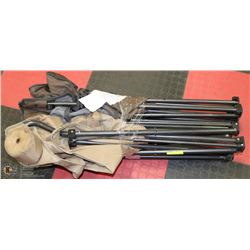 A PAIR OF LARGE CAMPING FOLDING CHAIRS