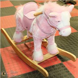 PINK ROCKING HORSE WITH SOUND AND MOTION