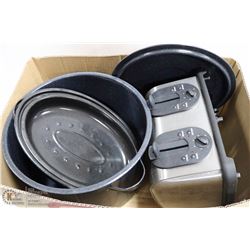 LARGE ENAMELED CANNER POT, ENAMELLED