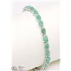 Image 1 : STERLING SILVER EMERALD BRACELET