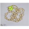 Image 1 : PRE 1940'S GENUINE IVORY FLORAL DESIGN NECKLACE