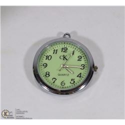 SILVER TONE CK POCKET WATCH