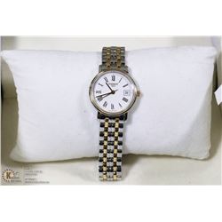 GENUINE TISSOT 2 TONE BAND LADIES WATCH WITH DATE