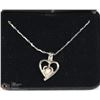 Image 1 : 925 STAMPED 16" CHAIN WITH HEART PENDANT