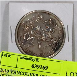 2010 VANCOUVER OLYMPICS 1 OZ SILVER $5 COIN