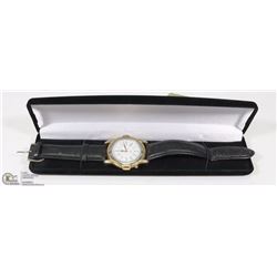 QUARTZ WATCH W/ BLACK STRAP