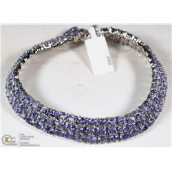 .925 STERLING SILVERAND TANZANITE BRACELET
