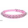 Image 1 : NEW SPIKED PINK DOG COLLAR SIZE LARGE