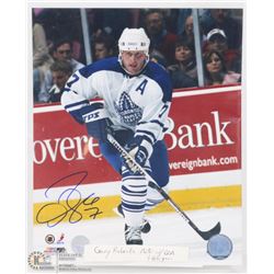 GARY ROBERTS AUTOGRAPH W/ COA & NHL HOLOGRAM