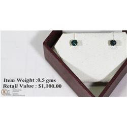 14K YELLOW GOLD AND DIAMOND EARRINGS WITH COA