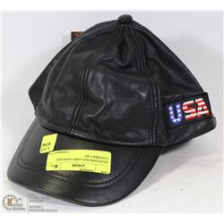 GIOVANNI NAVARRE GENUINE LEATHER CAP